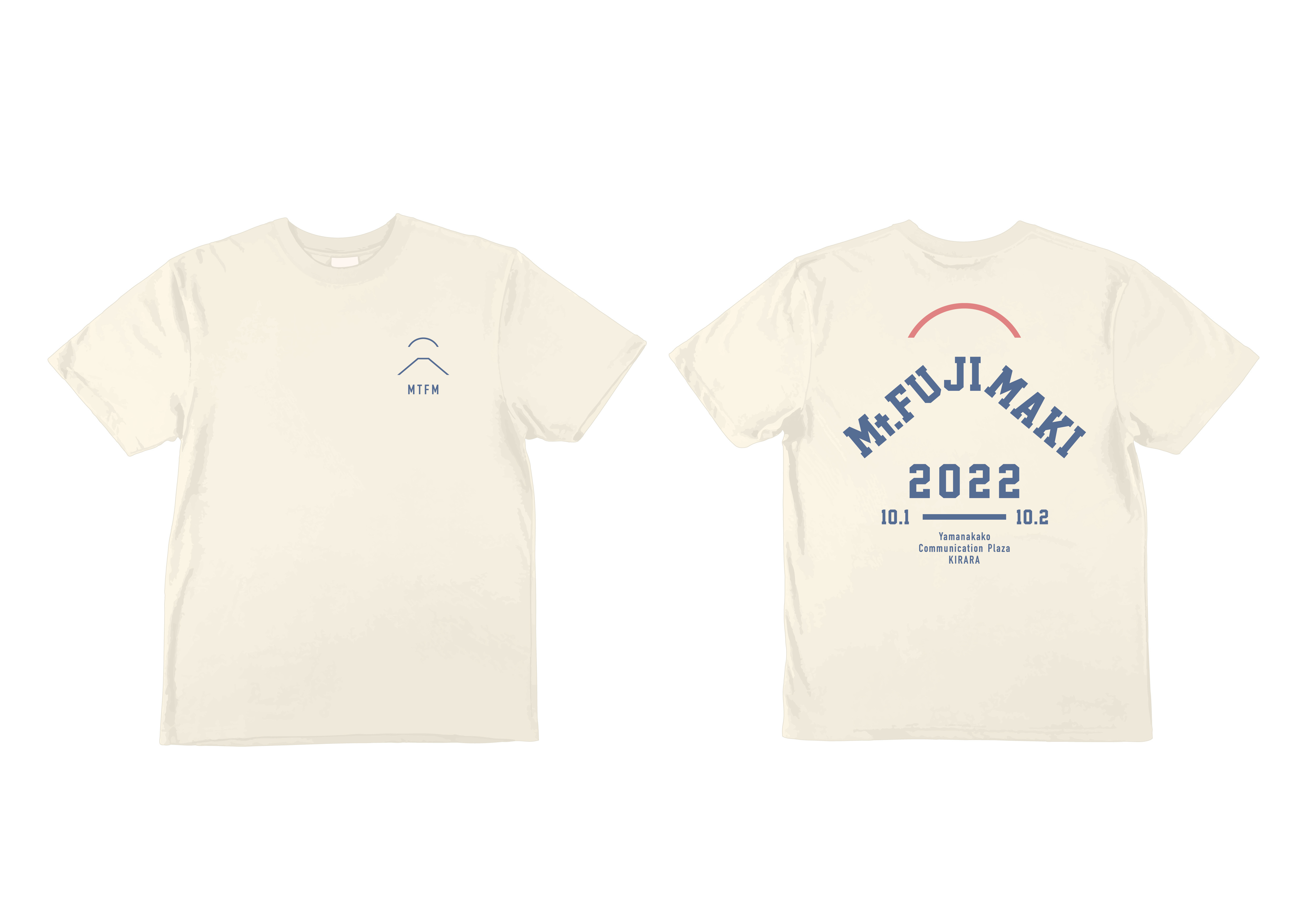 「Mt.FUJIMAKI2022 」特典付きチケット限定Tシャツ(バニラホワイト)